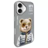 Nimmy Cool&Cute 2.0 Bear puzdro pre Apple iPhone 16 6,1 palca sivá
