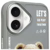 Nimmy Cool&Cute 2.0 Bear puzdro pre Apple iPhone 16 6,1 palca sivá