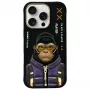 Nimmy Cool&Cute 2.0 Monkey puzdro pre iPhone 16 Pro Max 6,9 palca čierna