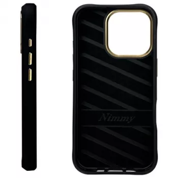 Nimmy Cool&Cute 2.0 Monkey puzdro pre iPhone 16 Pro Max 6,9 palca čierna