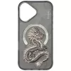 Nimmy Dragon MagSafe puzdro pre iPhone 16 - sivá