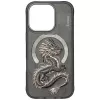 Nimmy Dragon MagSafe puzdro pre iPhone 16 Pro sivá
