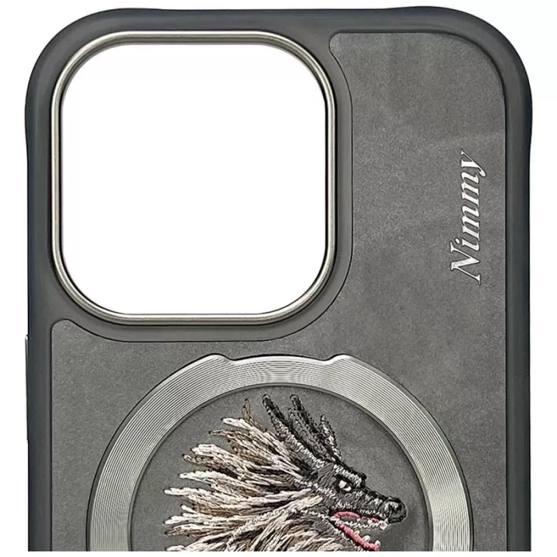 Nimmy Dragon MagSafe puzdro pre iPhone 16 Pro Max sivá