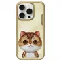 Nimmy Big Eyed Pet 2.0 Cat puzdro pre Apple iPhone 16 Pro Max 6,9 palca - khaki