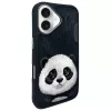 Nimmy Big Eyed Pet 2.0 Panda puzdro pre Apple iPhone 16 6,1 čierna