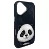 Nimmy Big Eyed Pet 2.0 Panda puzdro pre Apple iPhone 16 6,1 čierna