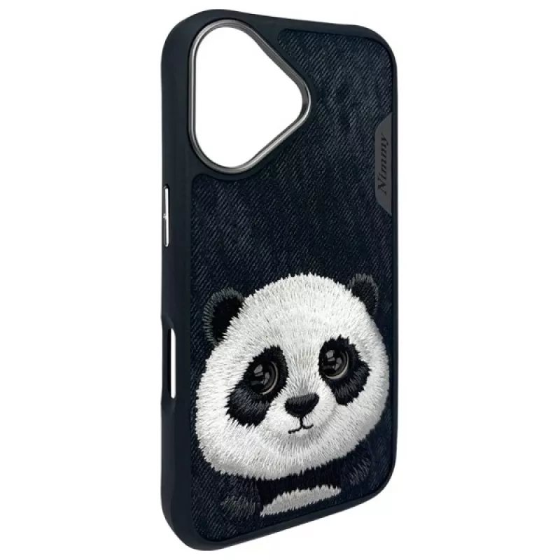 Nimmy Big Eyed Pet 2.0 Panda puzdro pre Apple iPhone 16 6,1 čierna