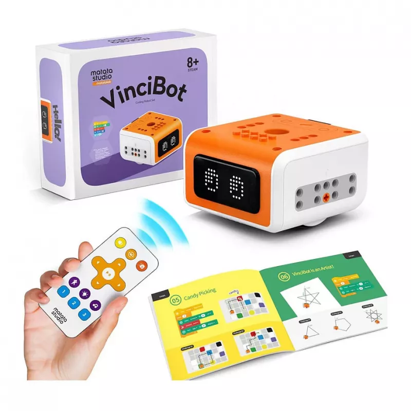 MATATALAB MatataStudio VinciBot vzdelávací kódovací robot pre deti od 8 rokov