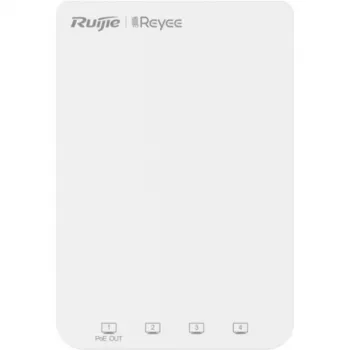 Ruijie Reyee RG-RAP1200(P) dvojpásmový Wi-Fi 5 access point, 5x gigabitový Ethernet, PoE In/Out, AC1200, interiérový, montáž na stenu/strop, cloudovo spravovaný