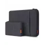 Inateck puzdro na notebook 13 palcov s taškou na príslušenstvo, filc, čierno-sivá, LB01006/S1