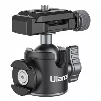 Ulanzi U-80L 3D guľová hlava s Arca-Swiss rýchloupínacou doskou, zaťaženie 20 kg, 360° panoramatická rotácia, čierna
