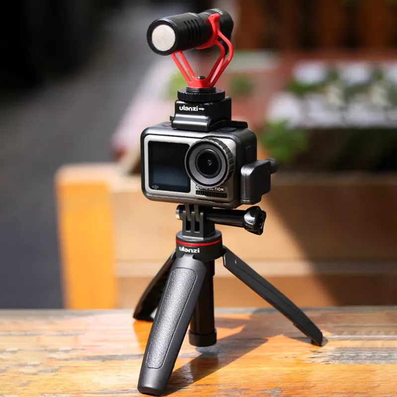 ULANZI MT-09 mini statív, monopod a rukoväť pre GoPro, SJCAM, Xiaomi, DJI Osmo Action, čierny