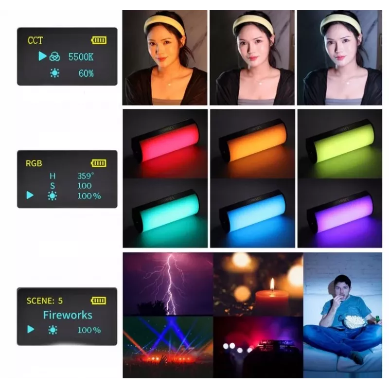 Ulanzi VL119 Tuba LED RGB svetelná tyč 2600mAh