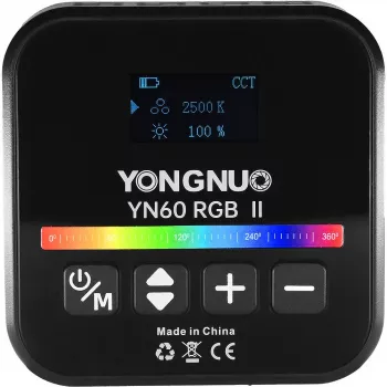 LED video svetlo Yongnuo YN60 RGB II - WB (2500K - 9900K), čierna