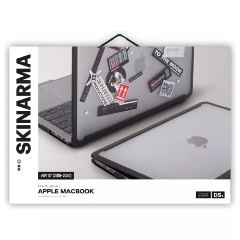 Skinarma Henko pevné puzdro pre MacBook Air 13 palcov (2018-2020) - Frost Clear