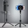 Dudao F18 Bluetooth selfie tyč so statívom 110 cm čierna