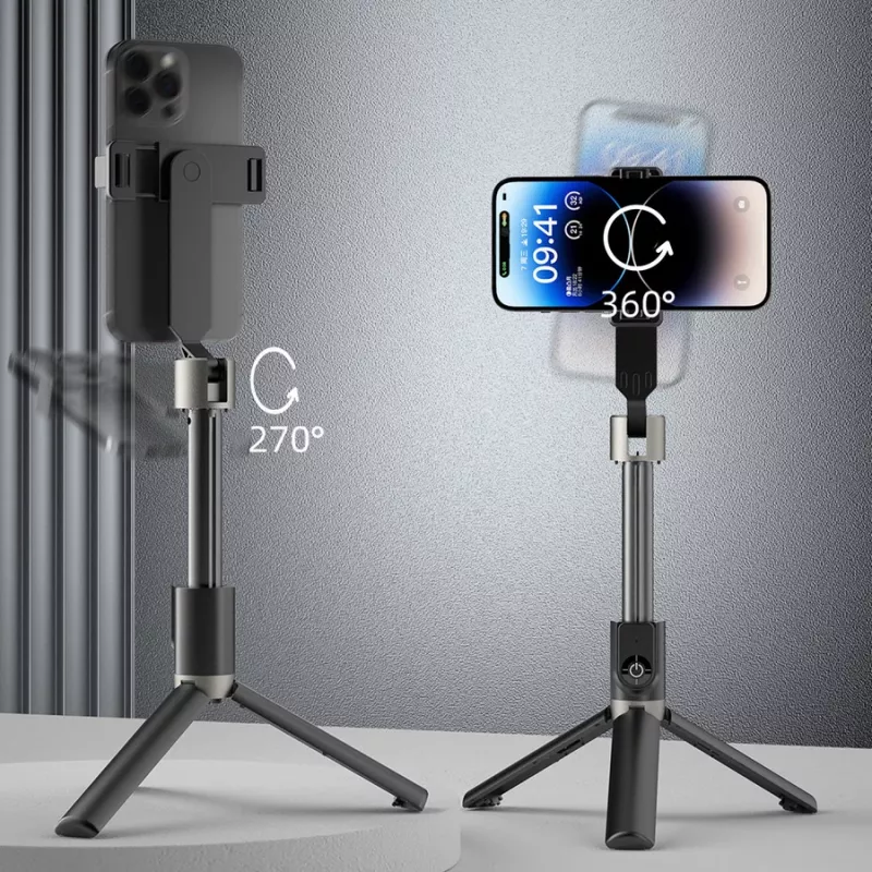 Dudao F18 Bluetooth selfie tyč so statívom 110 cm čierna
