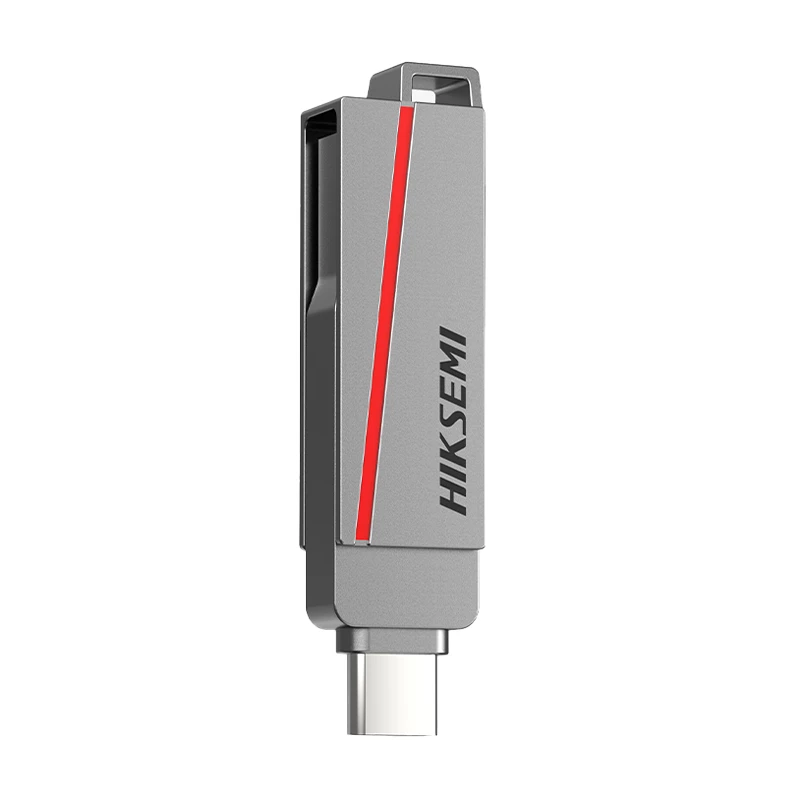 HIKSEMI CLE USB 32 GB E307C Dual USB 3.2 USB Type-C sivý