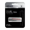 HIKSEMI CLE USB 256 GB E307C U3 Dual USB 3.2 & USB Type-C Flash Drive sivá