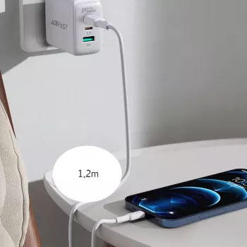 ACEFAST MFI USB-C na Lightning kábel 1,2m, 30W, 3A, čierna (C2-01)
