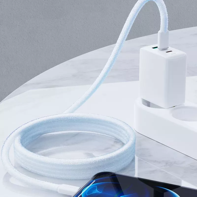 ACEFAST MFI USB-C na Lightning kábel 1,2m, 30W, 3A, čierny (C2-01)