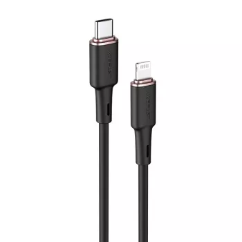 ACEFAST MFI USB-C na Lightning kábel 1,2m, 30W, 3A, čierna (C2-01)
