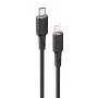 ACEFAST MFI USB-C na Lightning kábel 1,2m, 30W, 3A, čierny (C2-01)