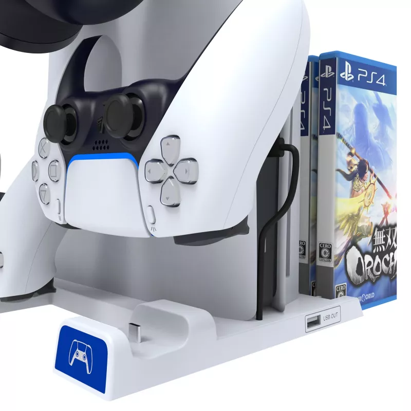 IPEGA multifunkčná nabíjacia stanica pre PS5 Slim biela