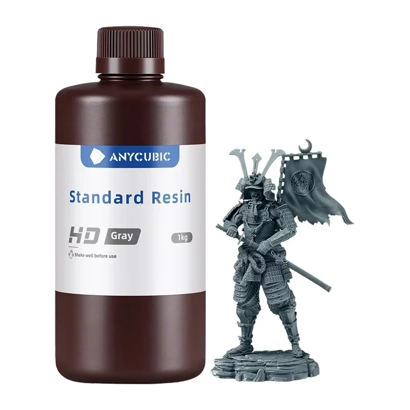 ANYCUBIC Standard 1kg resin HD sivý