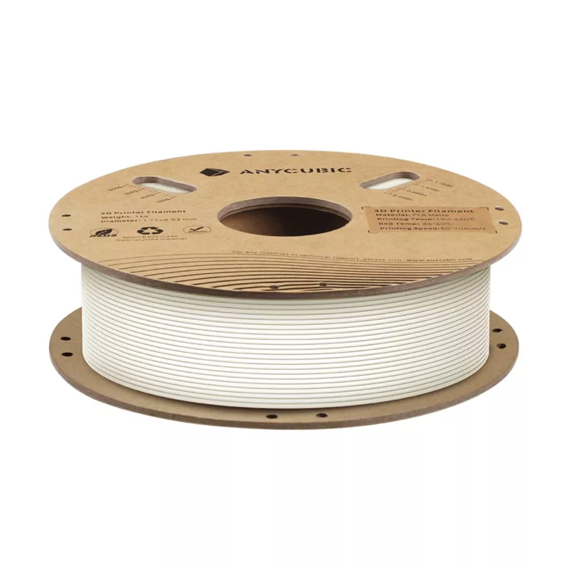 Anycubic Matte PLA Filament 1,75 mm biela 1 kg AHYGBW-101