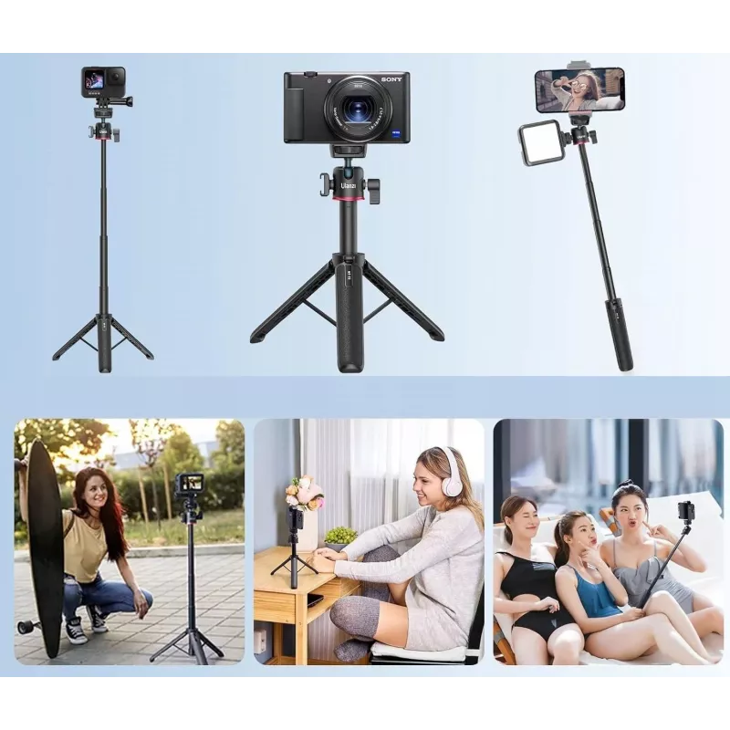 Ulanzi MT-73 statív monopod s 3D hlavou a držiakom na mobil