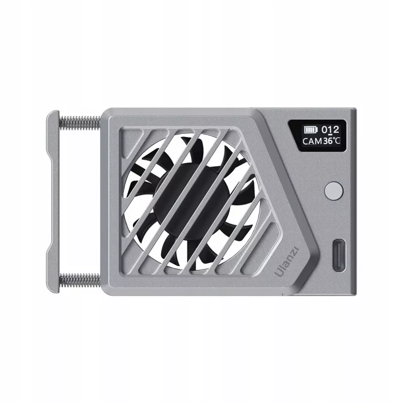 Ulanzi CA25 chladiaci ventilátor kamery pre Sony Canon Fujifilm Nikon Panasonic bezzrkadlovky, strieborný