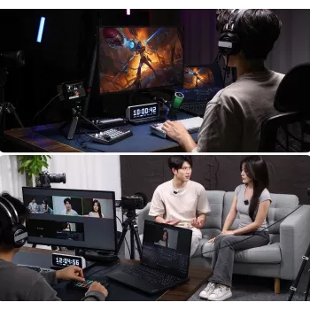ULANZI D005 DD02 audio mixér zvuková karta pre live streaming, podcasting, gaming