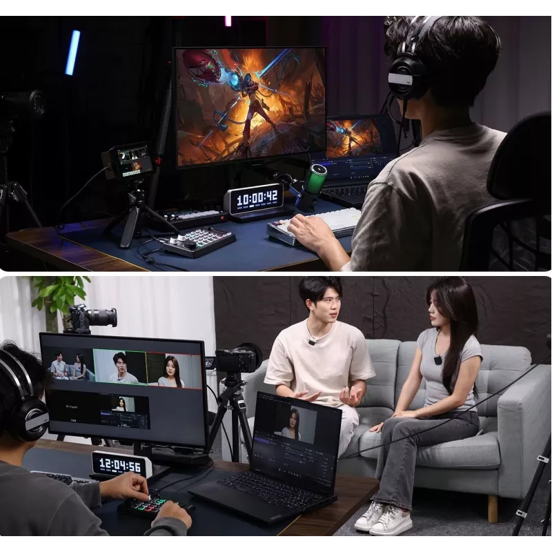 ULANZI D005 DD02 audio mixér zvuková karta pre live streaming, podcasting, gaming