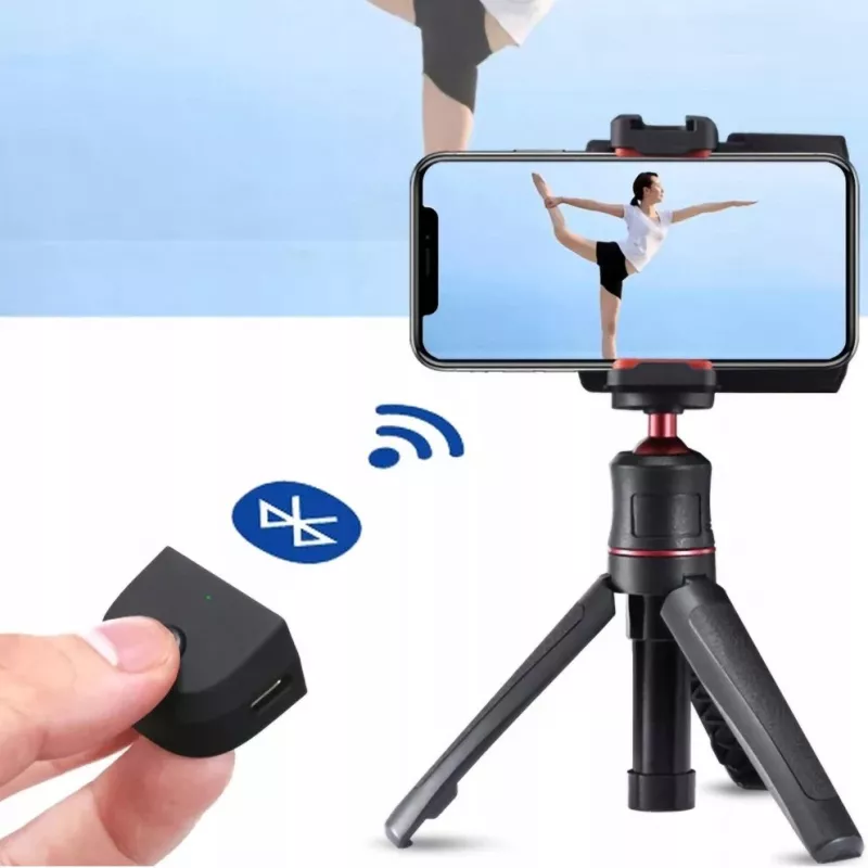 ULANZI CG02 rukoväť na smartfón s Bluetooth diaľkovým spúšťačom a LED svetlom
