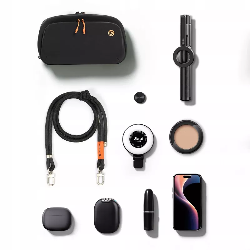 ULANZI YY08 crossbody taška pre kameru, hernú konzolu, čierna