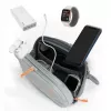 ULANZI YY08 crossbody taška pre kameru, gaming, EDC - sivá