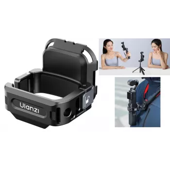ULANZI PK13 rýchloupínací držiak pre DJI Osmo Pocket 3, GoPro, skrutka 1/4 palca, čierny