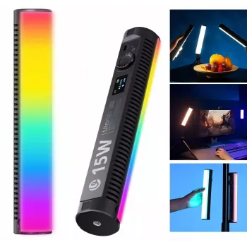 Ulanzi B15RGB 15W LED trubicové svetlo s RGB a CCT režimami