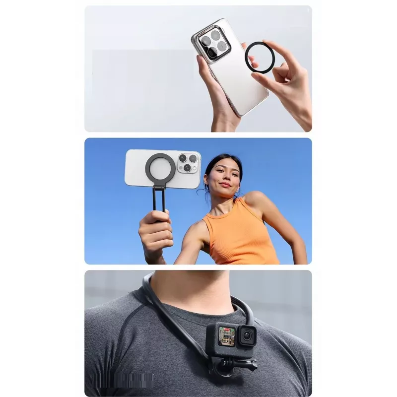 ULANZI MG14 magnetický nákrčník POV držiak pre telefón GoPro DJI Insta360
