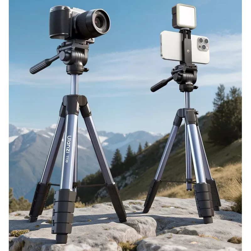ULANZI TT39 155cm hliníkový statív s držiakom na telefón pre DSLR, bezzrkadlovky, smartfón