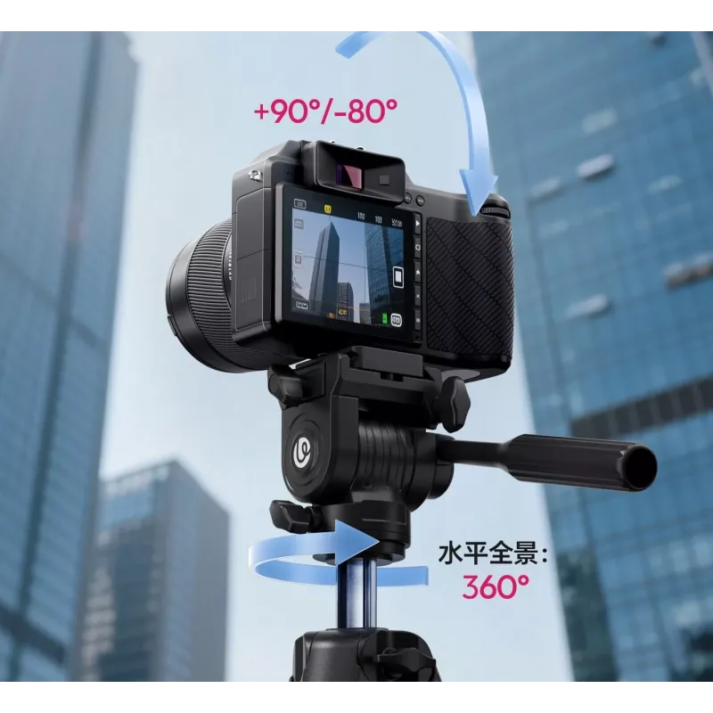 ULANZI TT39 155cm hliníkový statív s držiakom na telefón pre DSLR, bezzrkadlovky, smartfón