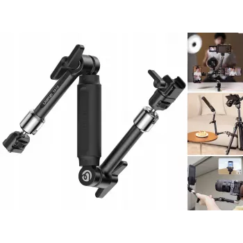 Ulanzi TA10 Magic Arm 3-dielny 43cm 4,5kg hliníková zliatina čierna