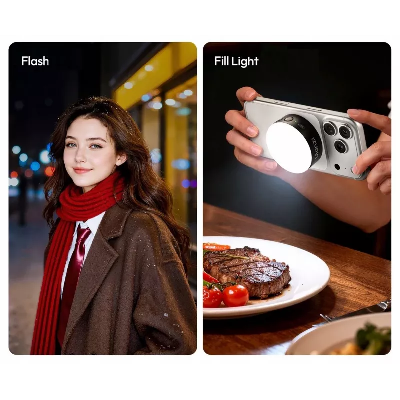 Ulanzi MFL01 magnetický LED blesk pre smartfón 10W Bluetooth MagSafe
