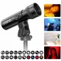 ULANZI LM01 10W LED reflektor s Gobo a farebnými filtrami, zoom a efekty