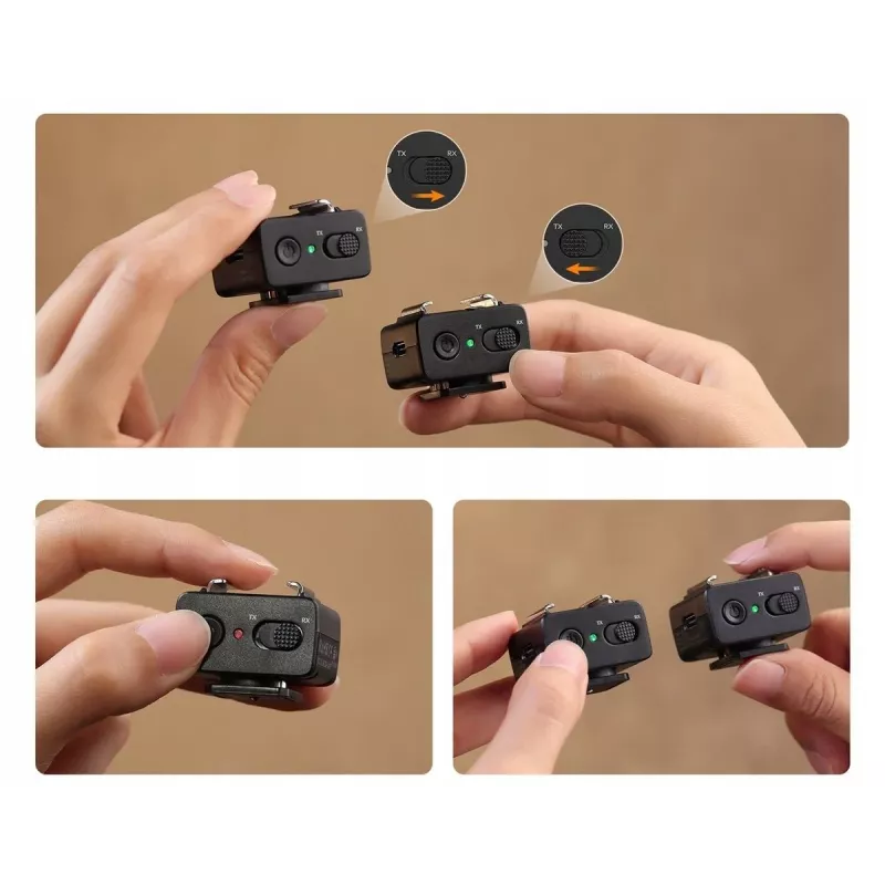 ULANZI LA10 2,4GHz bezdrôtový bleskový spúšťač TX/RX USB-C