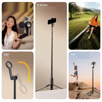 ULANZI SK26 MagSafe selfie tyč statív 2-in-1 113cm čierny