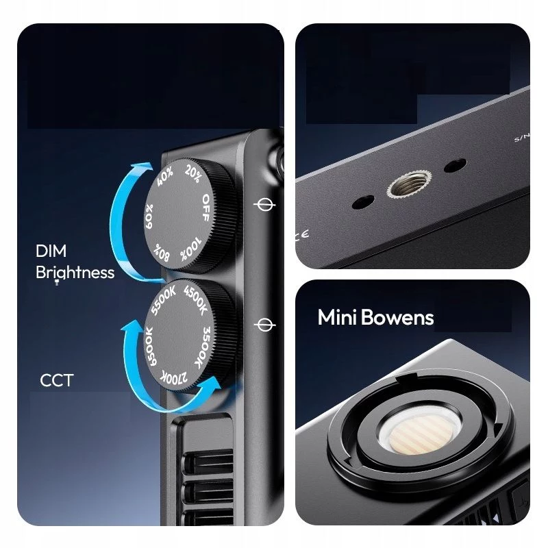 Ulanzi C01 LED video svetlo 2700K-6500K s šošovkou