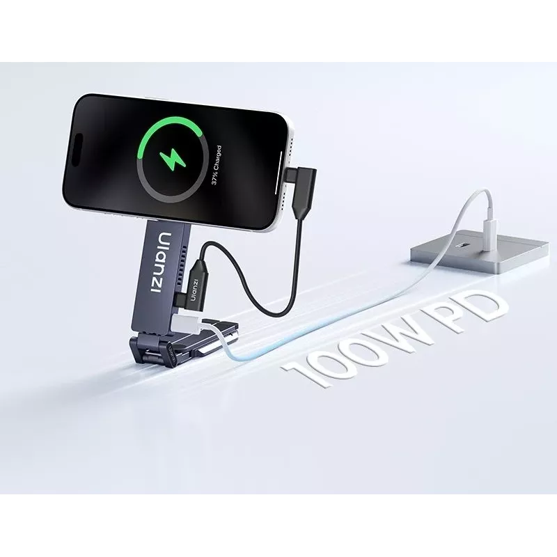 ULANZI MA58 MagSafe stojan na telefón, puzdro na SSD, PD 100W nabíjací hub