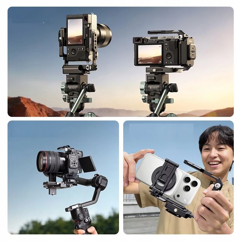 Ulanzi XJ01 Uka video rig / cage na telefón - čierny
